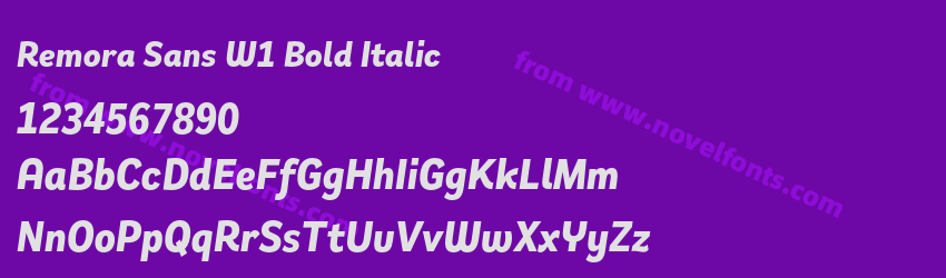 Remora Sans W1 Bold ItalicPreview Remora Sans W1 Bold ItalicPreview