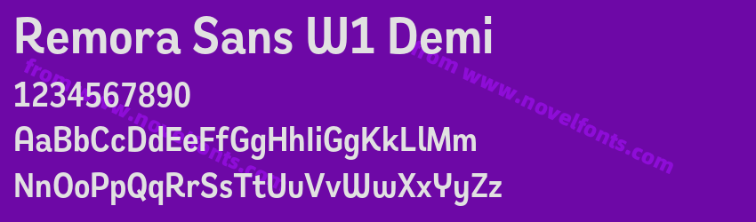 Remora Sans W1 DemiPreview Remora Sans W1 DemiPreview