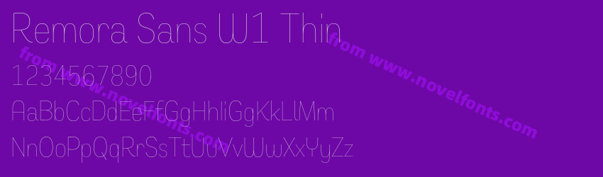 Remora Sans W1 ThinPreview Remora Sans W1 ThinPreview