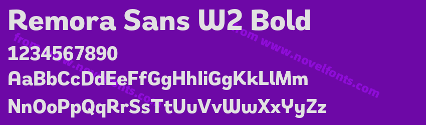 Remora Sans W2 BoldPreview Remora Sans W2 BoldPreview