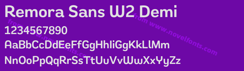 Remora Sans W2 DemiPreview Remora Sans W2 DemiPreview
