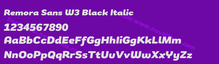 Remora Sans W3 Black ItalicPreview Remora Sans W3 Black ItalicPreview