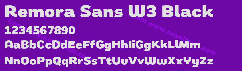 Remora Sans W3 BlackPreview Remora Sans W3 BlackPreview