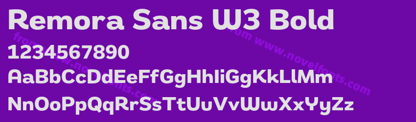 Remora Sans W3 BoldPreview Remora Sans W3 BoldPreview