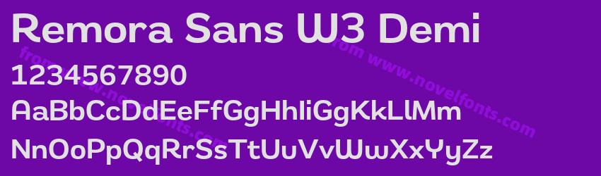 Remora Sans W3 DemiPreview Remora Sans W3 DemiPreview