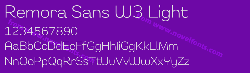 Remora Sans W3 LightPreview Remora Sans W3 LightPreview