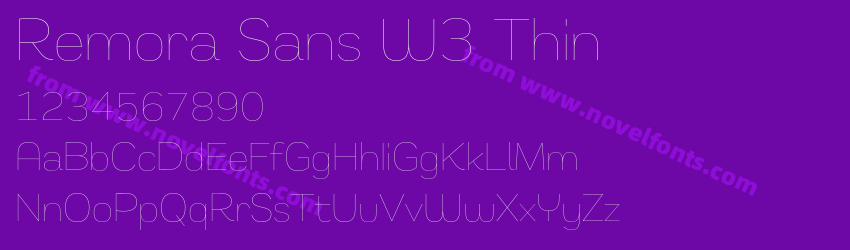 Remora Sans W3 ThinPreview Remora Sans W3 ThinPreview