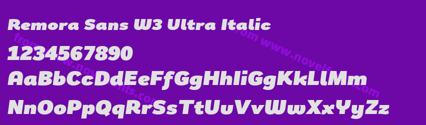 Remora Sans W3 Ultra ItalicPreview Remora Sans W3 Ultra ItalicPreview