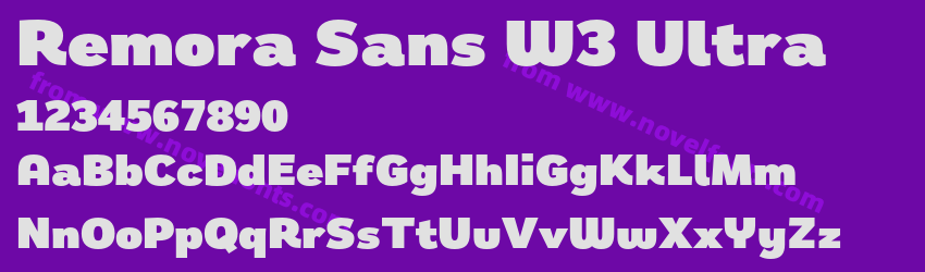 Remora Sans W3 UltraPreview Remora Sans W3 UltraPreview