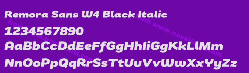 Remora Sans W4 Black ItalicPreview Remora Sans W4 Black ItalicPreview