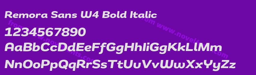 Remora Sans W4 Bold ItalicPreview Remora Sans W4 Bold ItalicPreview