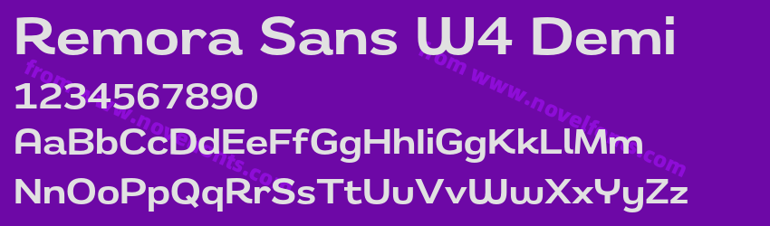 Remora Sans W4 DemiPreview Remora Sans W4 DemiPreview