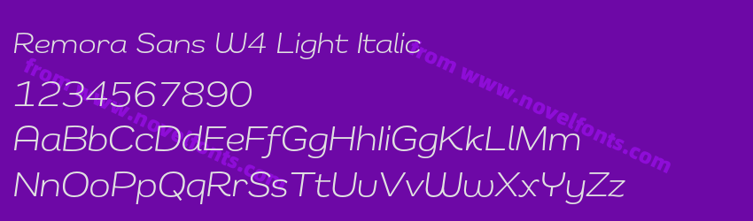 Remora Sans W4 Light ItalicPreview Remora Sans W4 Light ItalicPreview