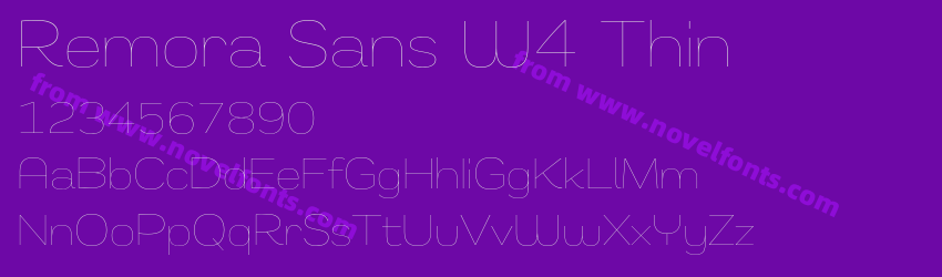 Remora Sans W4 ThinPreview Remora Sans W4 ThinPreview