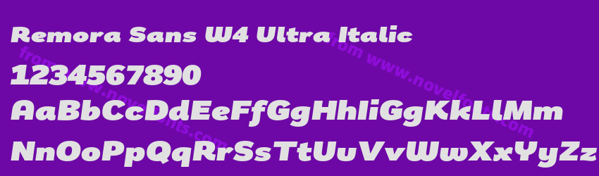 Remora Sans W4 Ultra ItalicPreview Remora Sans W4 Ultra ItalicPreview