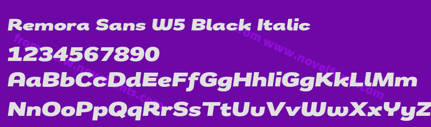 Remora Sans W5 Black ItalicPreview Remora Sans W5 Black ItalicPreview