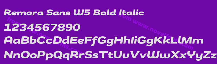 Remora Sans W5 Bold ItalicPreview Remora Sans W5 Bold ItalicPreview