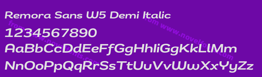 Remora Sans W5 Demi ItalicPreview Remora Sans W5 Demi ItalicPreview