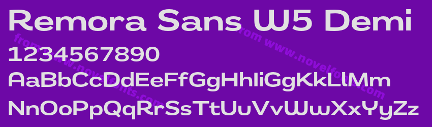 Remora Sans W5 DemiPreview Remora Sans W5 DemiPreview