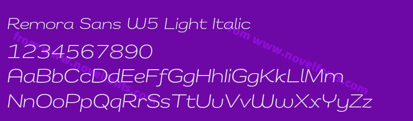 Remora Sans W5 Light ItalicPreview Remora Sans W5 Light ItalicPreview
