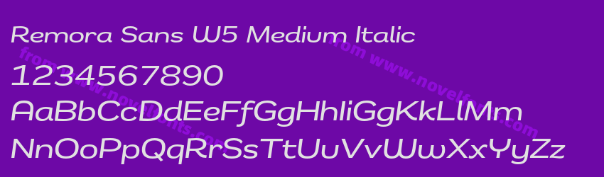 Remora Sans W5 Medium ItalicPreview Remora Sans W5 Medium ItalicPreview