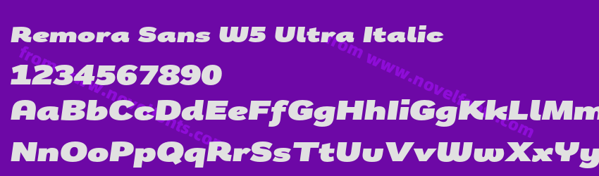 Remora Sans W5 Ultra ItalicPreview Remora Sans W5 Ultra ItalicPreview