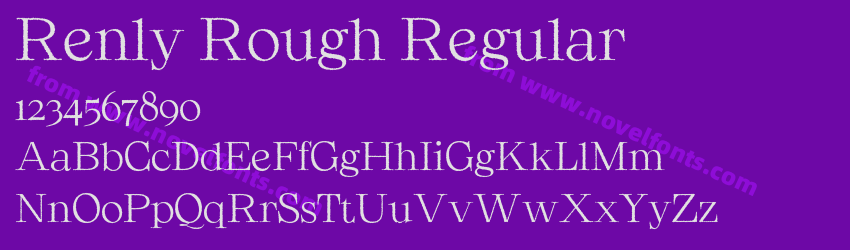Renly Rough RegularPreview Renly Rough RegularPreview