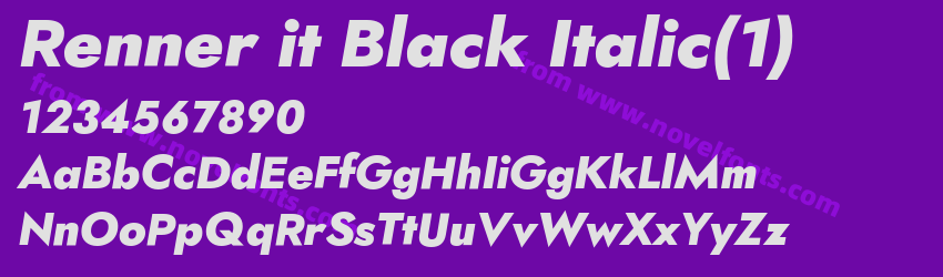 Renner it Black Italic(1)Preview Renner it Black Italic(1)Preview