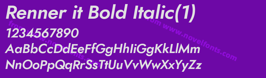 Renner it Bold Italic(1)Preview Renner it Bold Italic(1)Preview