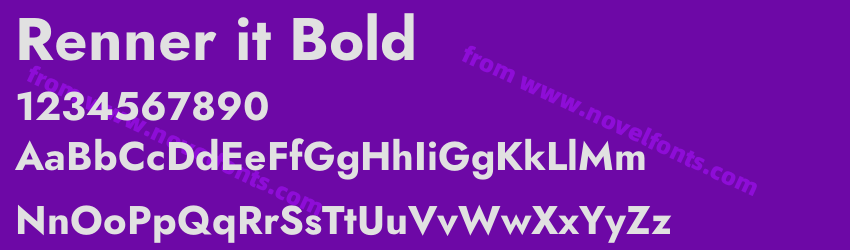 Renner it BoldPreview Renner it BoldPreview