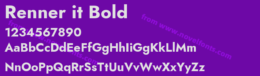 Renner it BoldPreview Renner it BoldPreview