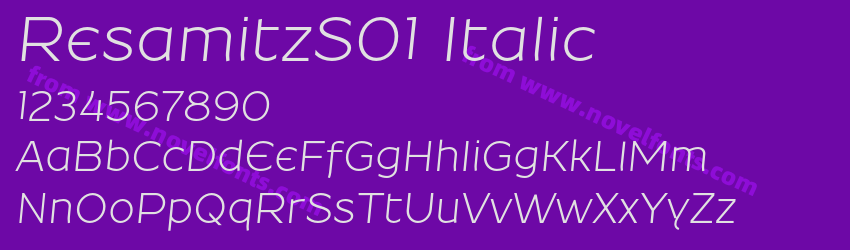 ResamitzS01 ItalicPreview ResamitzS01 ItalicPreview