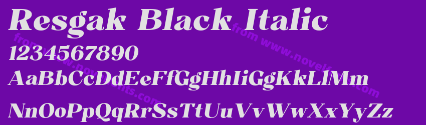 Resgak Black ItalicPreview Resgak Black ItalicPreview