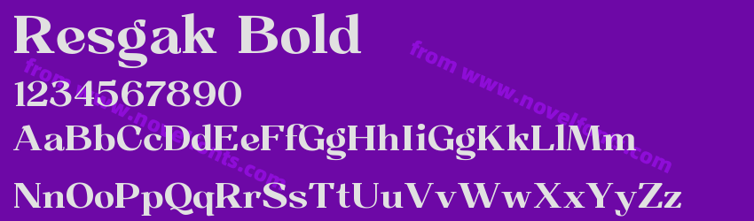 Resgak BoldPreview Resgak BoldPreview