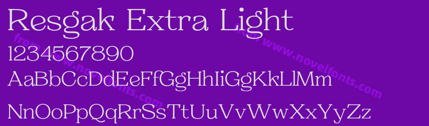 Resgak Extra LightPreview Resgak Extra LightPreview
