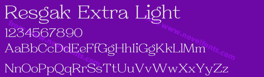 Resgak Extra LightPreview Resgak Extra LightPreview