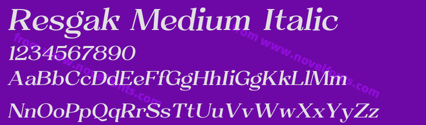 Resgak Medium ItalicPreview Resgak Medium ItalicPreview