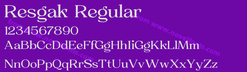 Resgak RegularPreview Resgak RegularPreview
