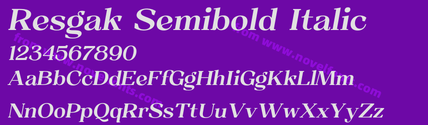 Resgak Semibold ItalicPreview Resgak Semibold ItalicPreview