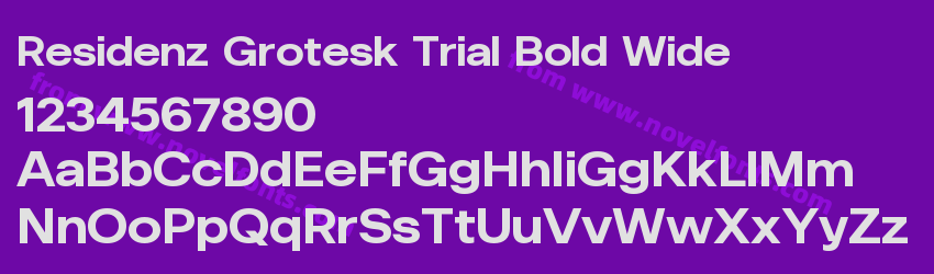 Residenz Grotesk Trial Bold WidePreview Residenz Grotesk Trial Bold WidePreview