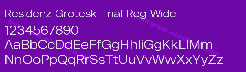 Residenz Grotesk Trial Reg WidePreview Residenz Grotesk Trial Reg WidePreview