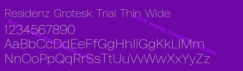 Residenz Grotesk Trial Thin WidePreview Residenz Grotesk Trial Thin WidePreview