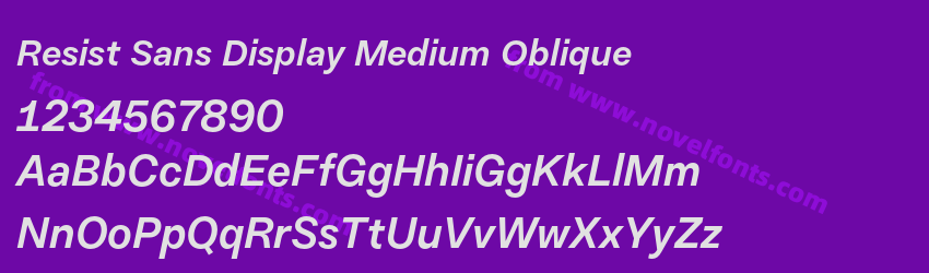 Resist Sans Display Medium ObliquePreview Resist Sans Display Medium ObliquePreview