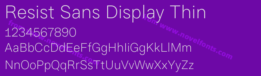 Resist Sans Display ThinPreview Resist Sans Display ThinPreview