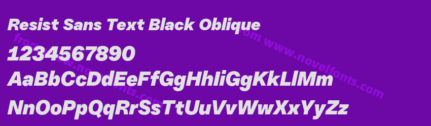 Resist Sans Text Black ObliquePreview Resist Sans Text Black ObliquePreview