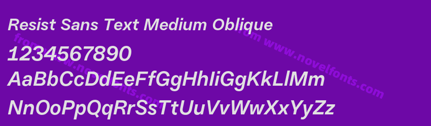 Resist Sans Text Medium ObliquePreview Resist Sans Text Medium ObliquePreview