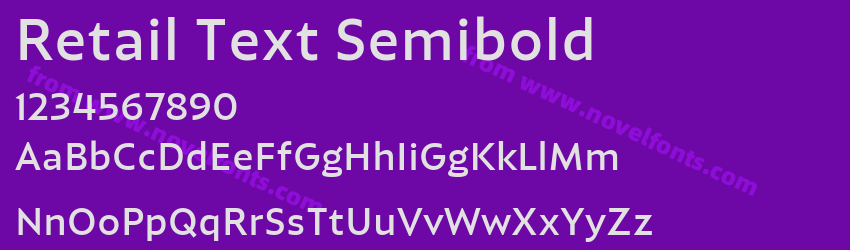 Retail Text SemiboldPreview Retail Text SemiboldPreview