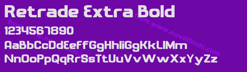 Retrade Extra BoldPreview Retrade Extra BoldPreview