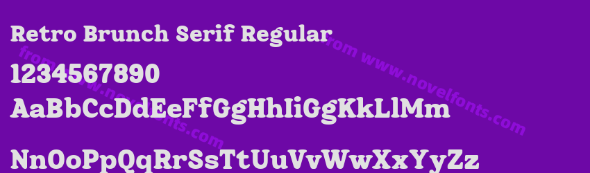 Retro Brunch Serif RegularPreview Retro Brunch Serif RegularPreview