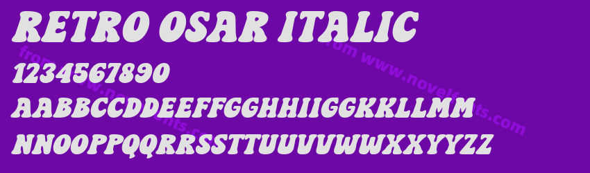 Retro Osar ItalicPreview Retro Osar ItalicPreview